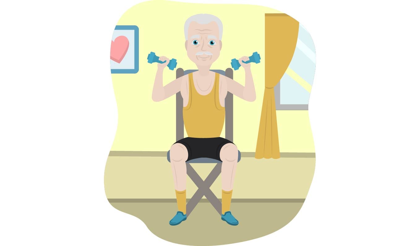 chair yoga for senior back pain