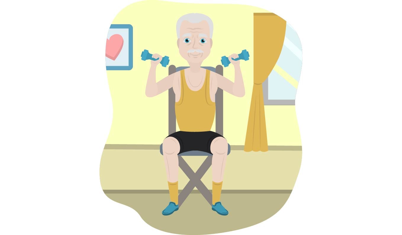 Chair Gym Exercise Chart  Senior fitness, Workout chart, Exercise