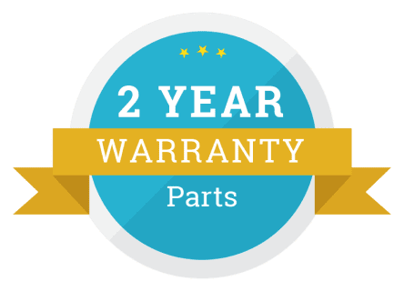 warranty 2 year parts badge