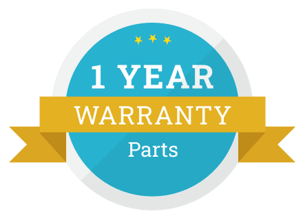 warranty 1 year parts badge