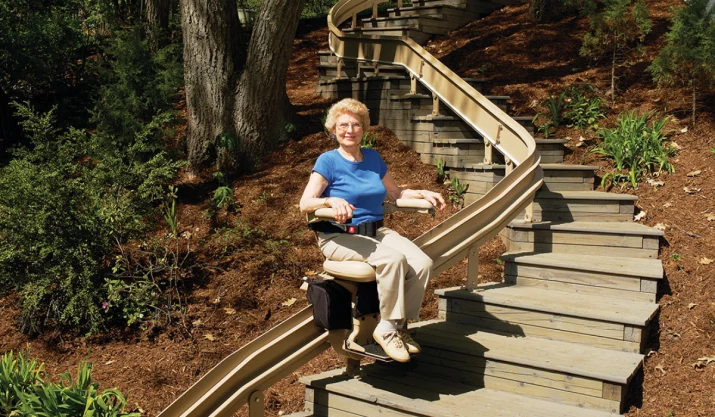 Outdoor Curved Stair Lifts in Los Angeles