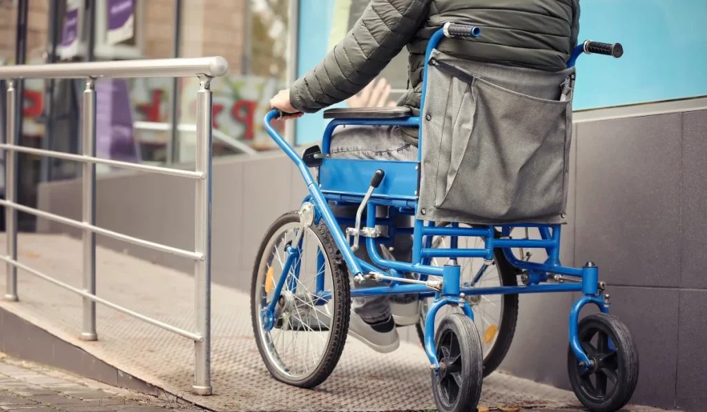 Wheelchair on Ramp