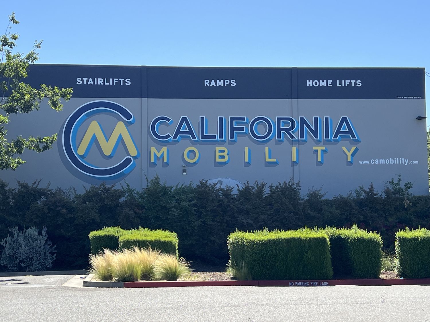 California Mobility showroom building exterior