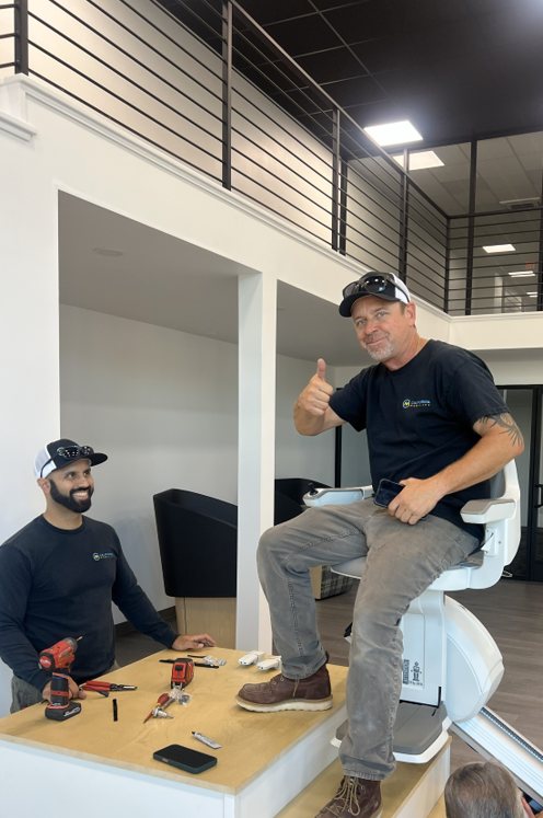 California Mobility technicians working candid photo